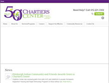 Tablet Screenshot of chartierscenter.org
